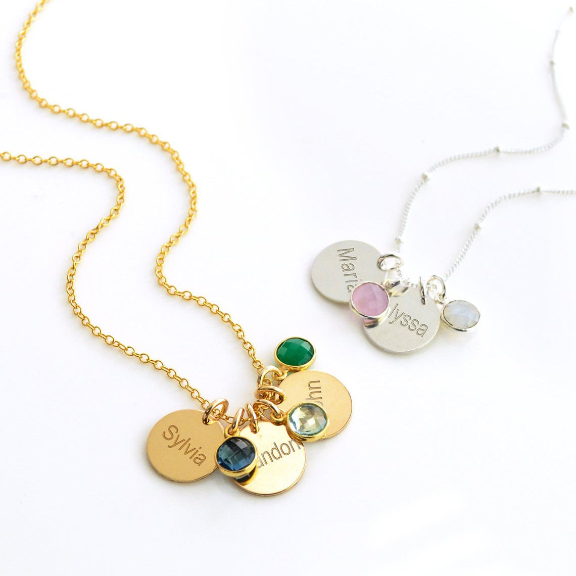 Personalized birthstone necklaces fashion for mom