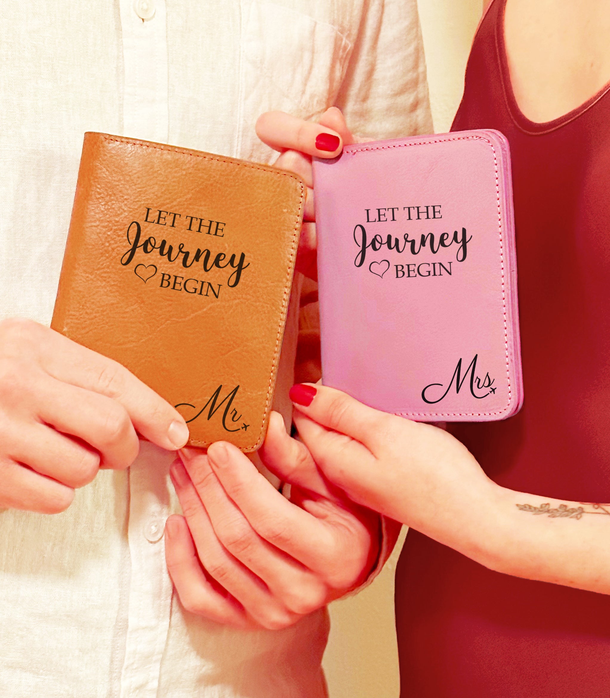 Customized passports for the whole family. Create his and hers, mr. and mrs., celebrate your upcoming honeymoon or next adventure