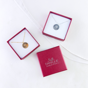 Gifting ready! Each of the paw print necklaces will come packaged in our signature Danique Jewelry and gifts box. 