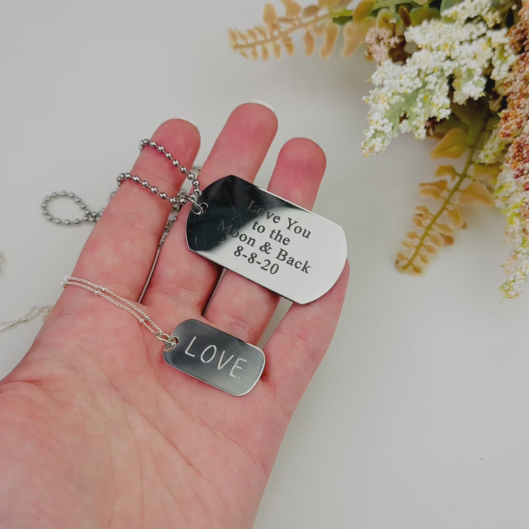 Personalized Dog Tag Necklace