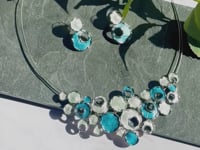 Boho Style Bubble Necklace and Earring Set