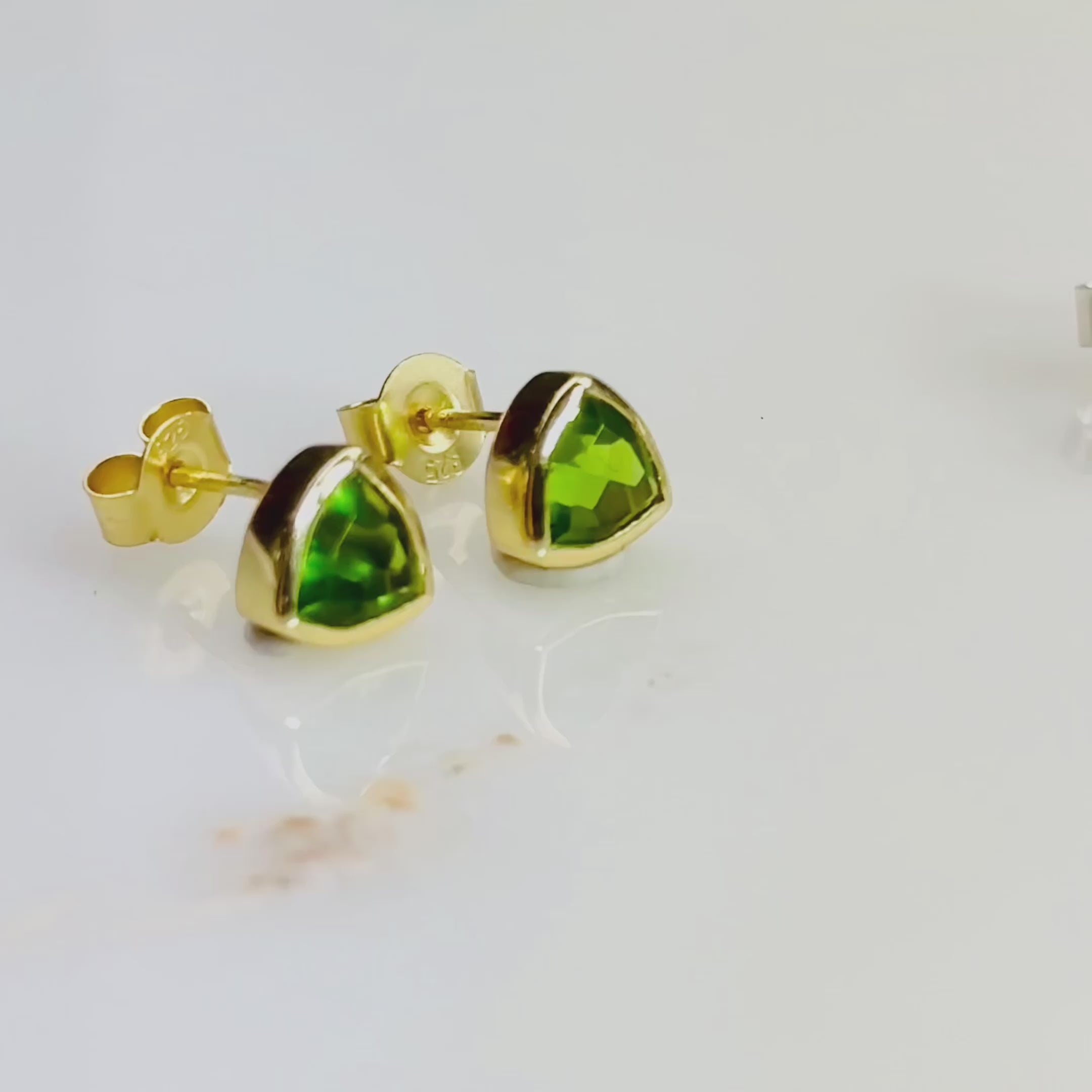 10K Gold Peridot Earrings, Marquise Earrings, Marquise Cut Studs, outlets Solitaire Earrings, Peridot Jewelry, Minimalist Earrings, Dainty Studs