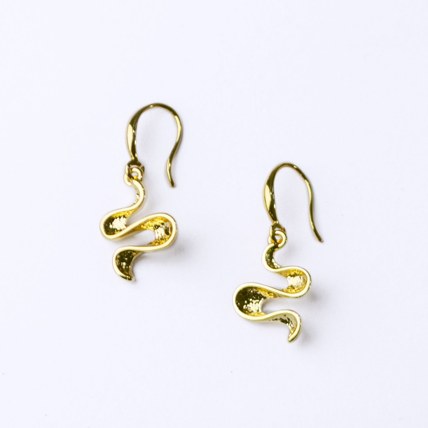 Boho Style Waves Earrings: Dangle Earrings, available in Gold, Silver or Rose Gold