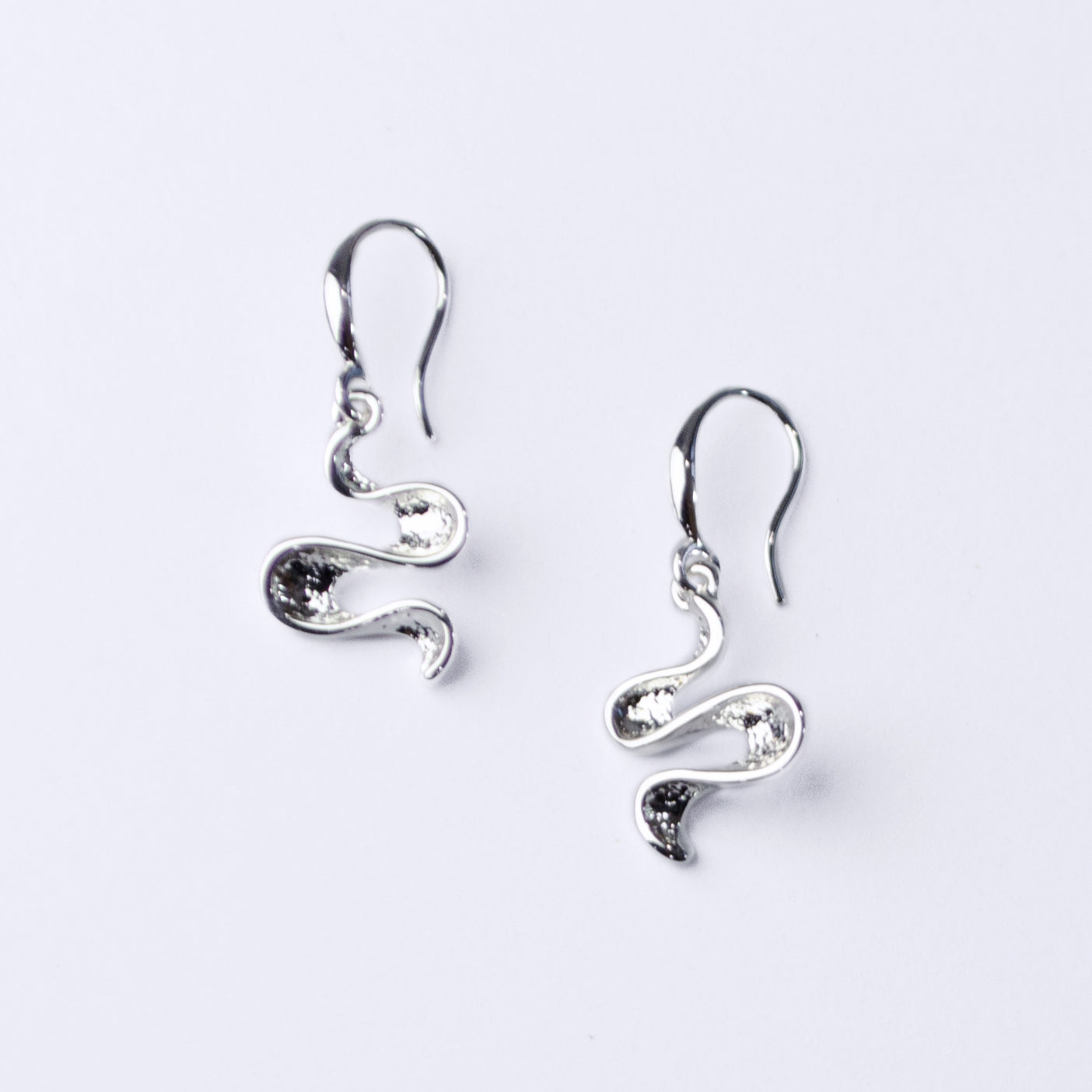 Boho Style SilverWaves Earrings