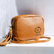 Personalized Genuine Leather Crossbody Bag