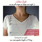 A person in a white v neck shirt wears a variety of chains at different lengths. Pet bar necklace, engraved pet jewelry, custom pet keepsake, sterling silver necklace, gold-filled pet necklace, rose gold-filled necklace, personalized pet memorial gift, dog or cat name jewelry, pet lover necklace, pet loss gift, engraved front or back, pet remembrance