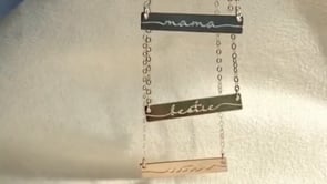 A video showing our bar necklaces in motion! Engraved bar pendant for special occasions Personalized bar necklace with meaningful message Custom minimalist bar necklace for layering Engraved bar necklace for women Personalized bar pendant for special people Custom bar necklace with personal touch Engraved minimalist necklace for men and women Personalized bar necklace for unique moments Custom bar pendant with personalized engraving Engraved bar necklace for unforgettable occasions