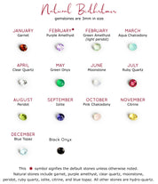 Tiny Birthstone Bar Necklace : Available in All Birthstones