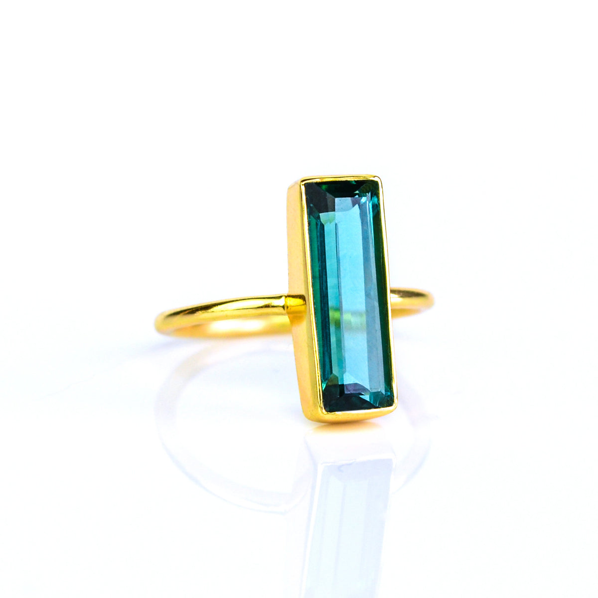 Green tourmaline bar ring, vibrant green gemstone jewelry, handmade tourmaline ring, minimalist green tourmaline band, gold ring, silver green tourmaline ring, bohemian style, artisan tourmaline ring, stacking tourmaline jewelry, unique gemstone ring