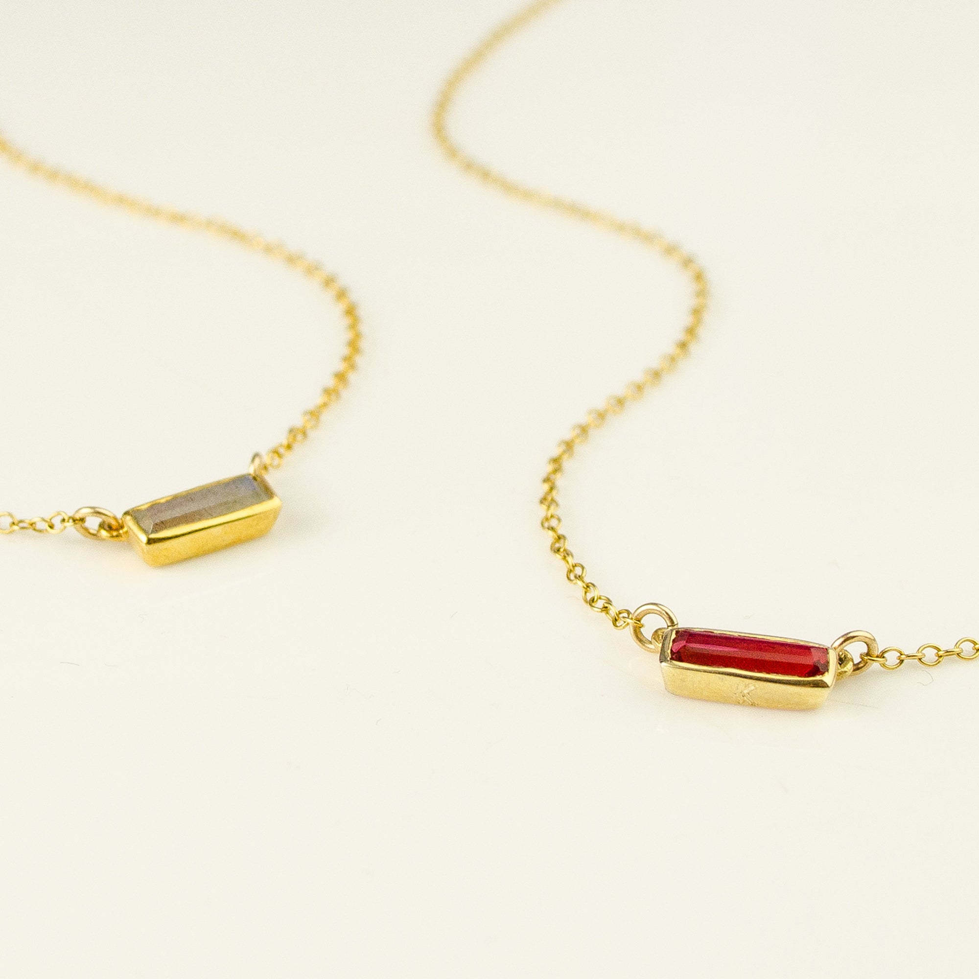 Tiny Adira Bar Necklace : Birthstone Bar Necklace : Adira Series