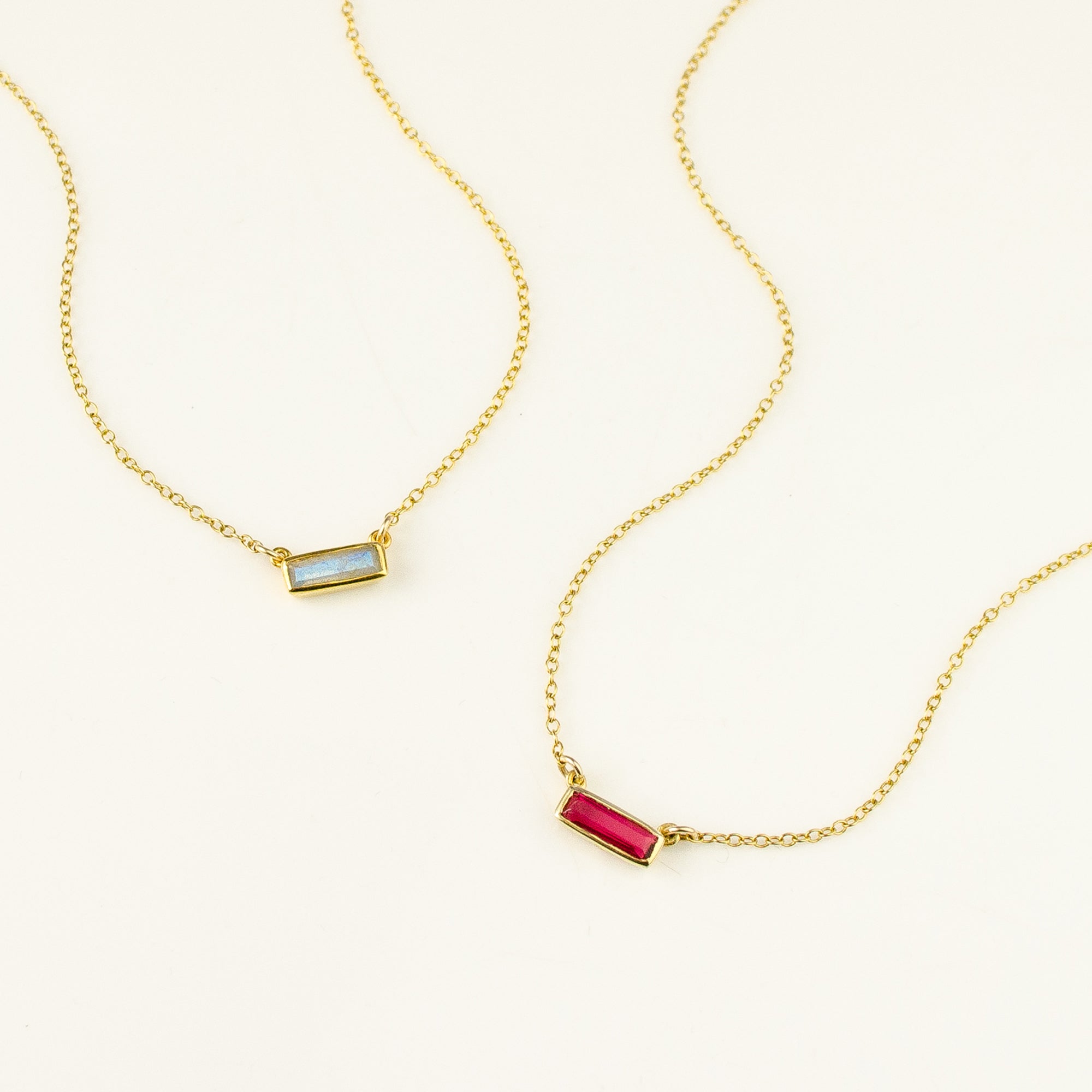 Tiny Adira Bar Necklace : Birthstone Bar Necklace : Adira Series