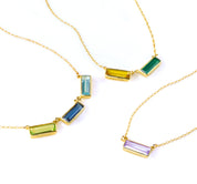 Birthstone Bar Necklace for Mom : Adira Series