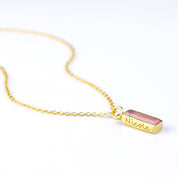 Vertical Birthstone Bar Necklace for Mom : Adira Series