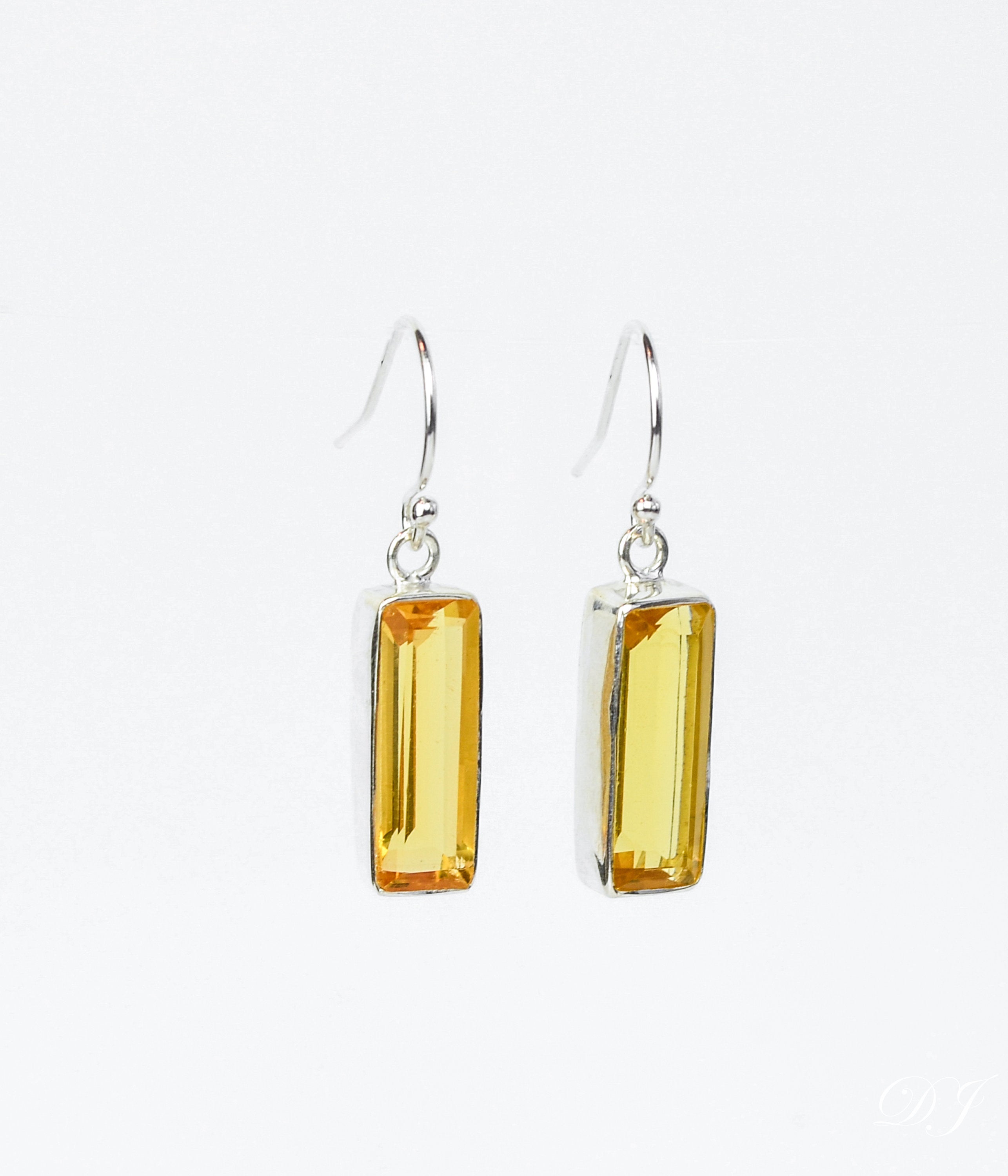 14K Gold November Birthstone Citrine CZ Earrings Valentine's cheapest Day Gift Mother's Day Gift