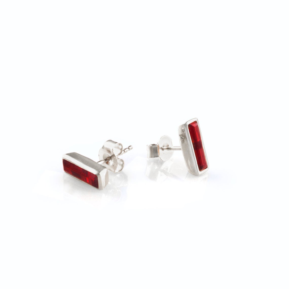 Tiny Adira Birthstone Bar Stud Earrings