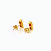 Tiny Adira Birthstone Bar Stud Earrings