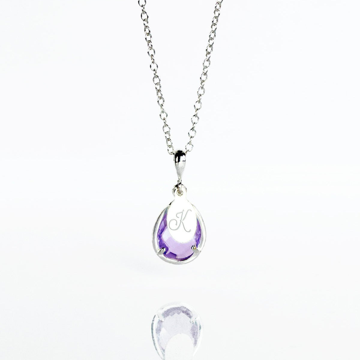June Birthstone & Name Necklace : Alexandrite - Danique Jewelry