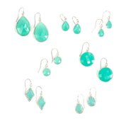 Aqua Chalcedony Earrings : March Birthstone