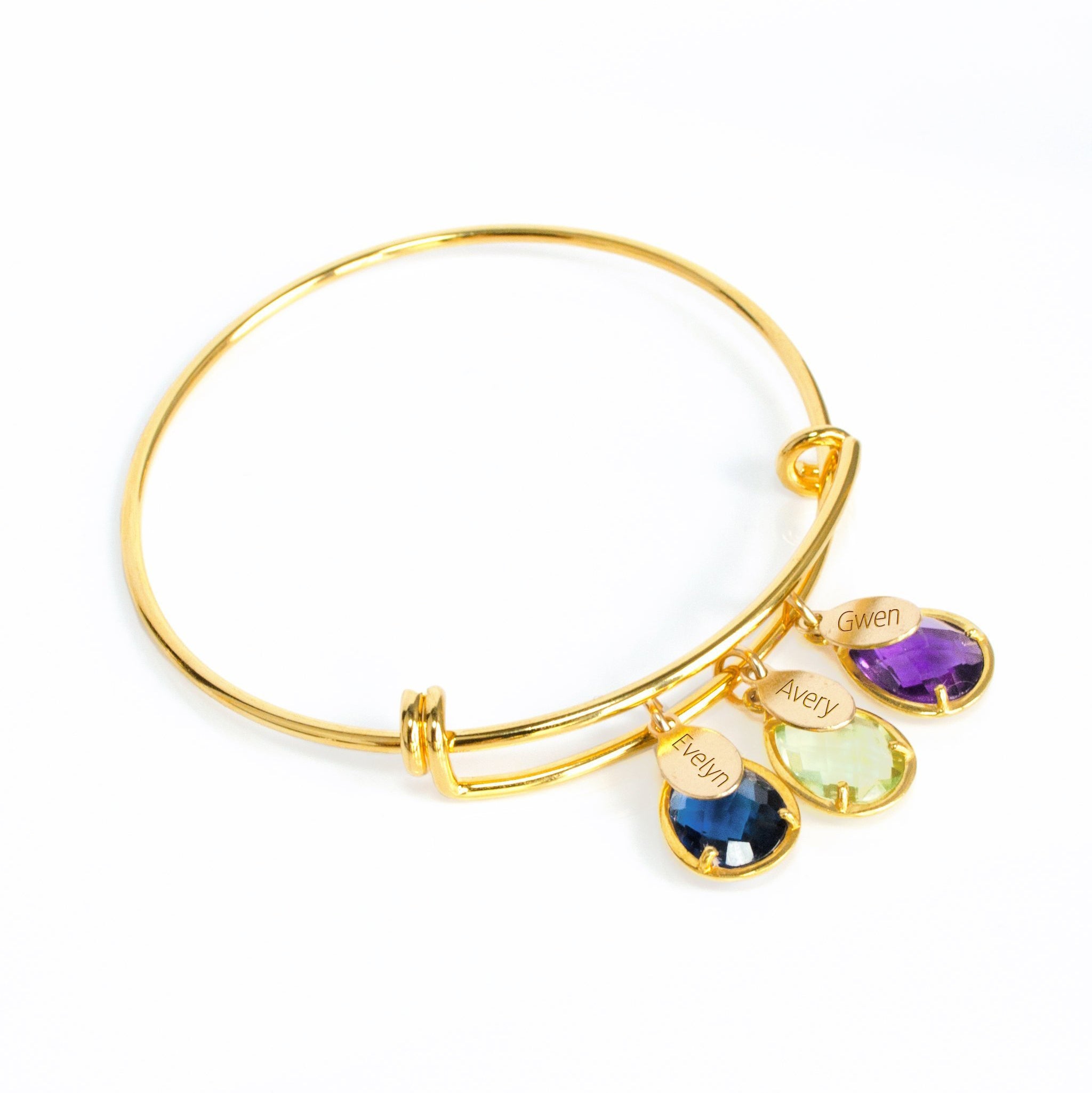 Alex and Ani October Birthstone Gold Expandable Bangle Bracelet