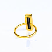 Black Onyx Bar Ring