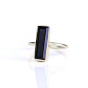 Black Onyx Bar Ring