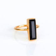 Black Onyx Bar Ring