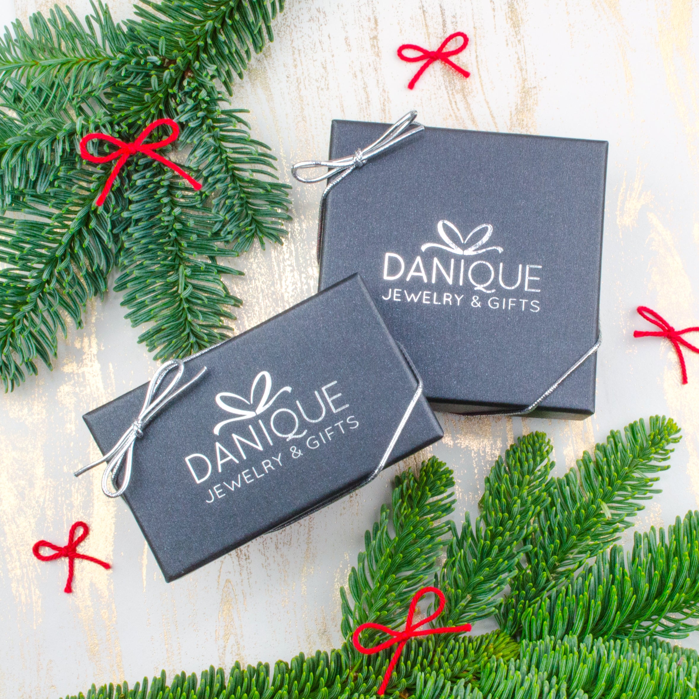 Gifting ready. Keychains come packaged in our signature Danique Jewelry & Gifts gift box. Options to add a gift message or gift wrapping. 