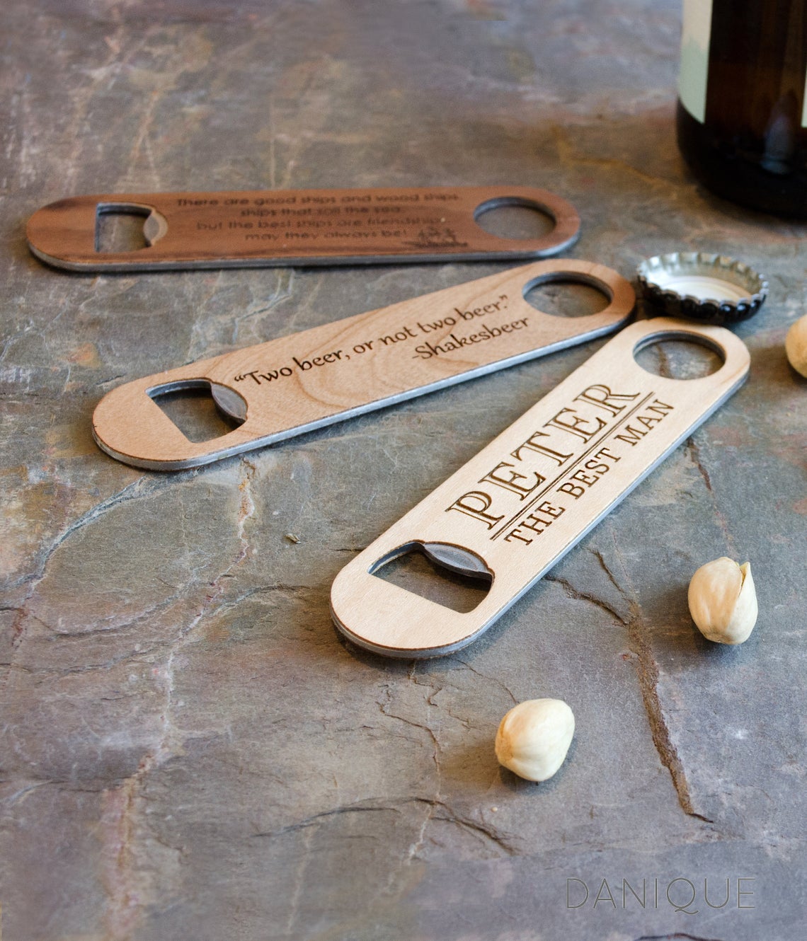 Engraved Bottle Opener Keychains | Gift for Groomsman