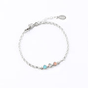 Tiny Cabochon Birthstone Bar Bracelet : Available in All Birthstones