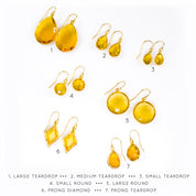 Citrine Earrings : November Birthstone