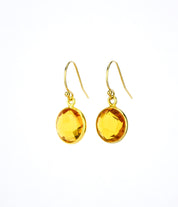 Citrine Earrings : November Birthstone