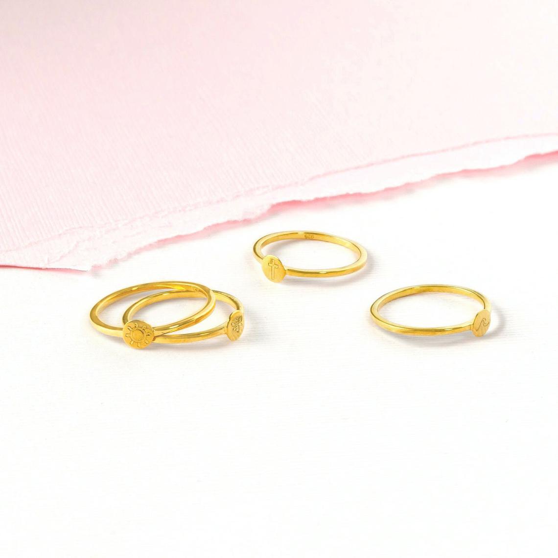 Custom Dainty Symbol Ring, Minimalist Round Ring