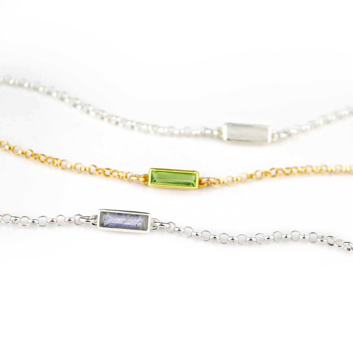 Tiny Adira Bar Bracelet : Birthstone Bar Bracelet : Adira Series