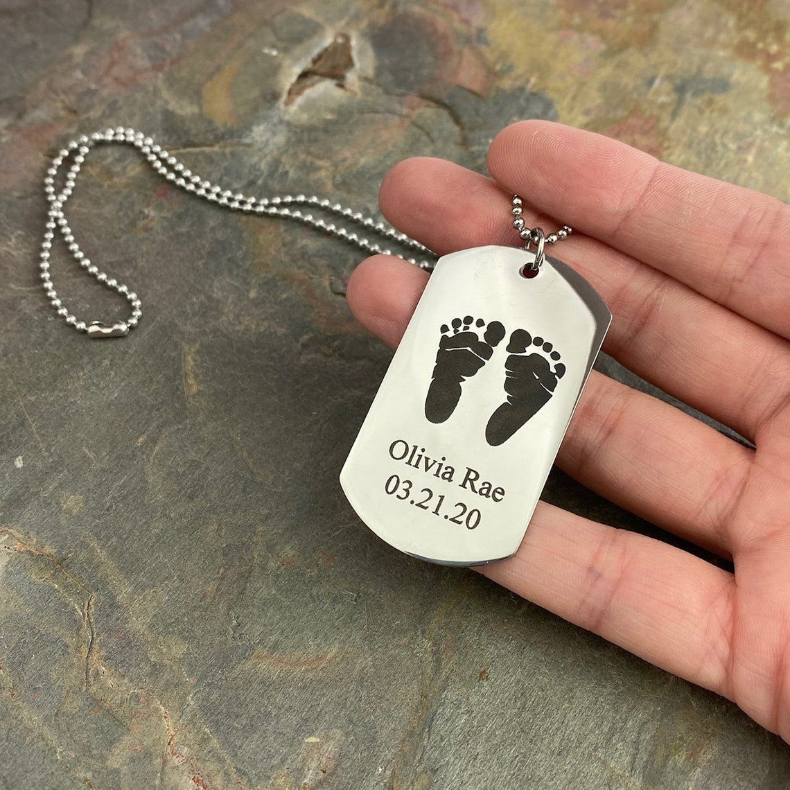 Army Dog Tags, Personalised Tag, Name Necklace, Military Dog Tag Silver  Name Necklace,gift for Christmas, Fathers Day Gift, Gift for Mom - Etsy