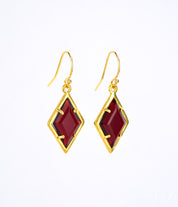 Garnet Earrings : January Birthstone