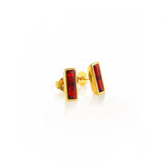 Tiny Adira Birthstone Bar Stud Earrings