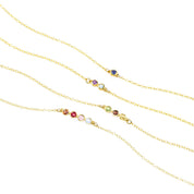 Tiny Birthstone Bar Necklace : Available in All Birthstones