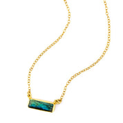 Labradorite Bar Necklace : Adira Series