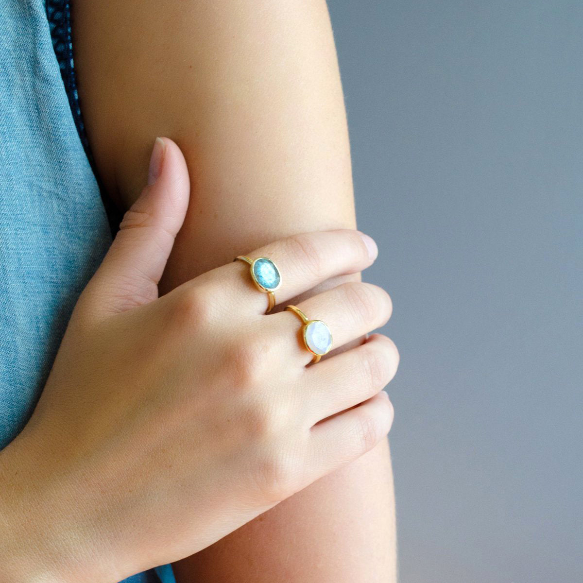 Women Labradorite Ring 925 Sterling Silver Ring Engagement 