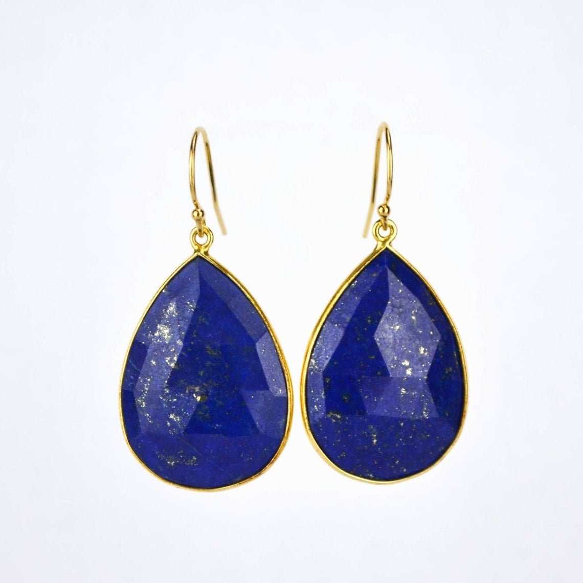 Natural Lapis Lazuli Earrings : September Birthstone Jewelry