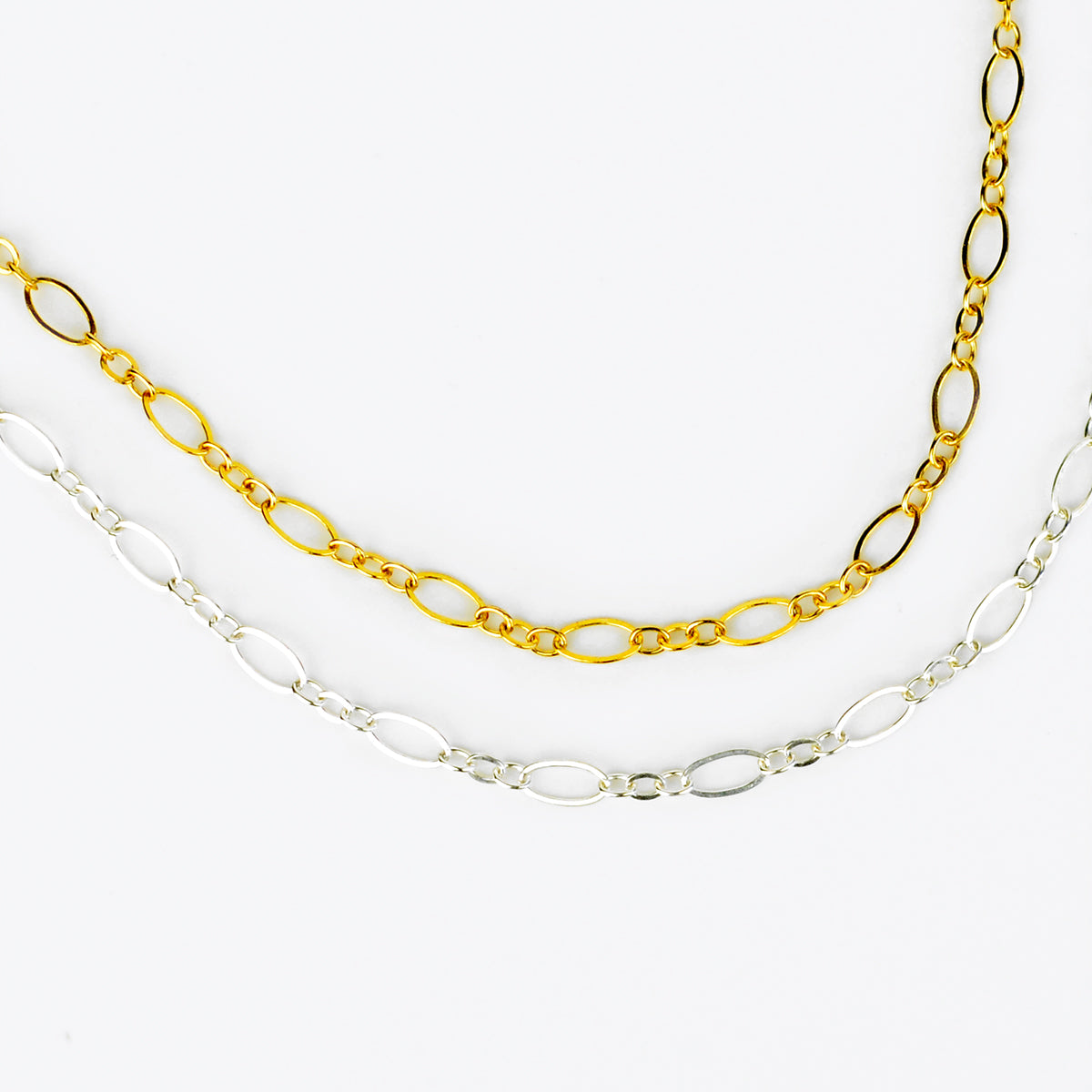Adjustable Gold Sequin Disc Chain Necklace 18