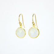 Rainbow Moonstone Earrings : June Birthstone