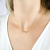 Tiny Birthstone Bar Necklace : Available in All Birthstones