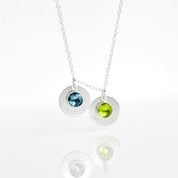 Mother's Necklace with Kids Names and Birthstones