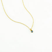 Tiny Birthstone Vertical Bar Necklace : Available in All Birthstones