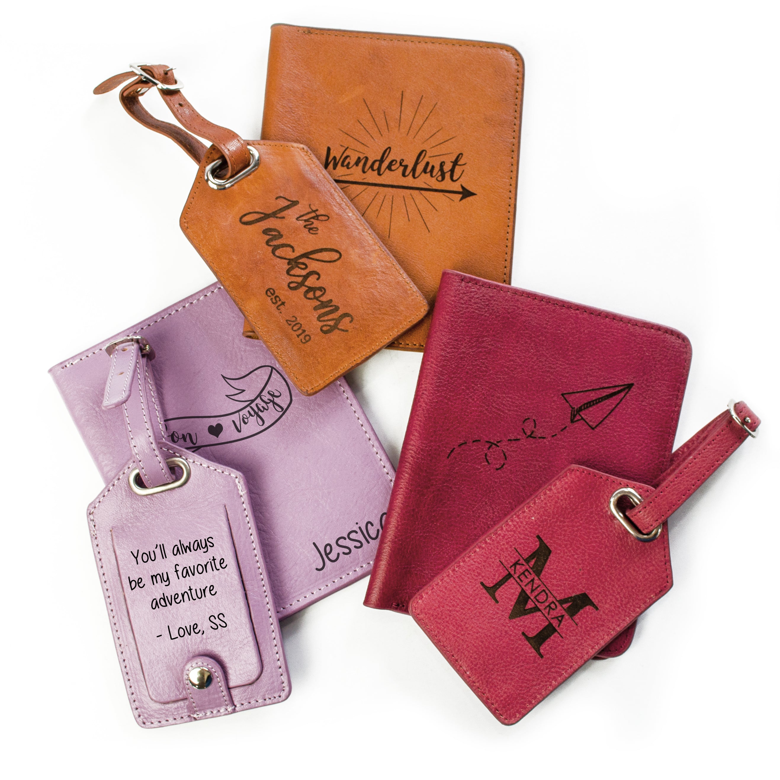 Engraved Passport Holder & Luggage Tag Set – MUUJEE