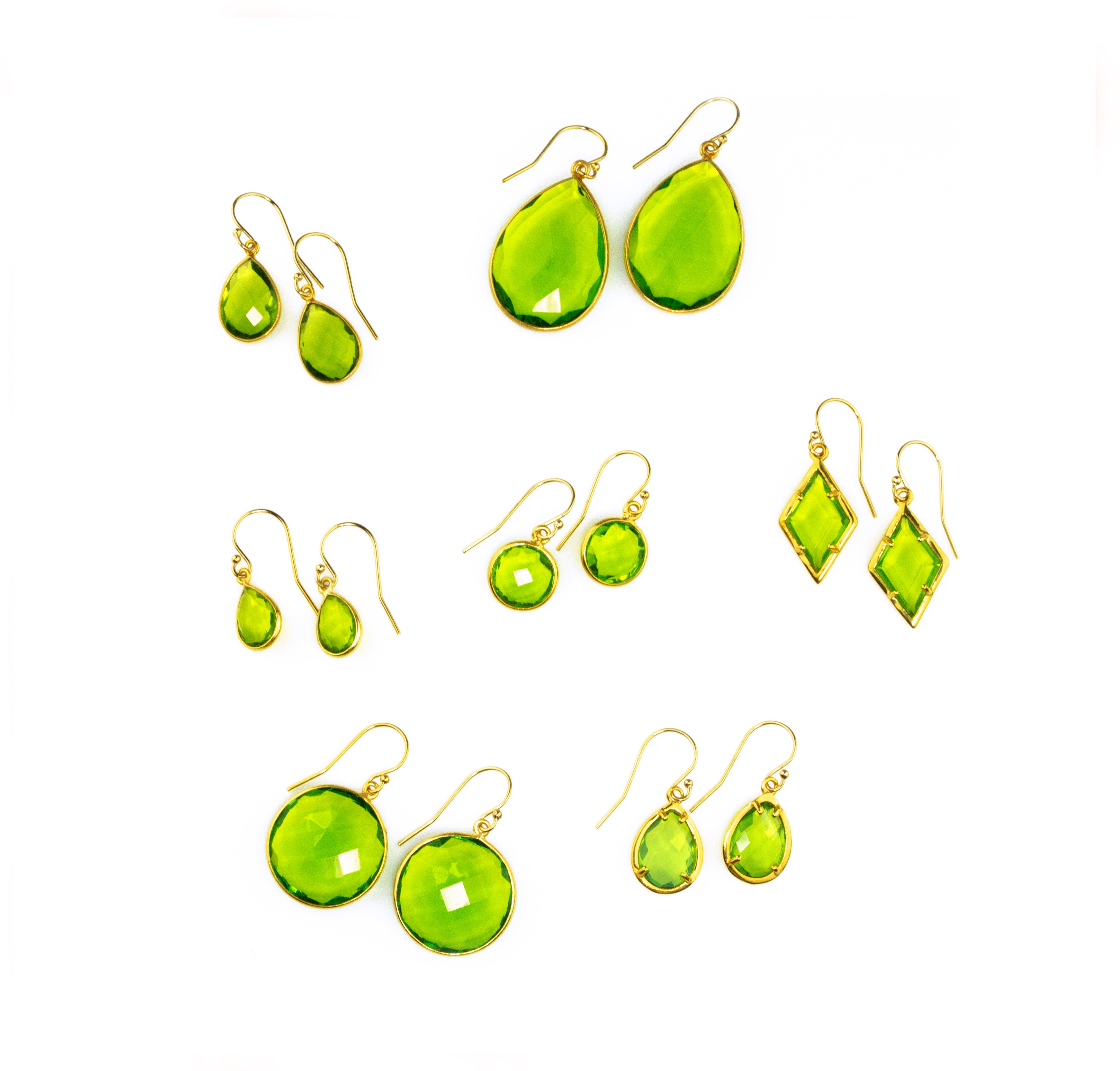 Peridot Earrings : August Birthstone