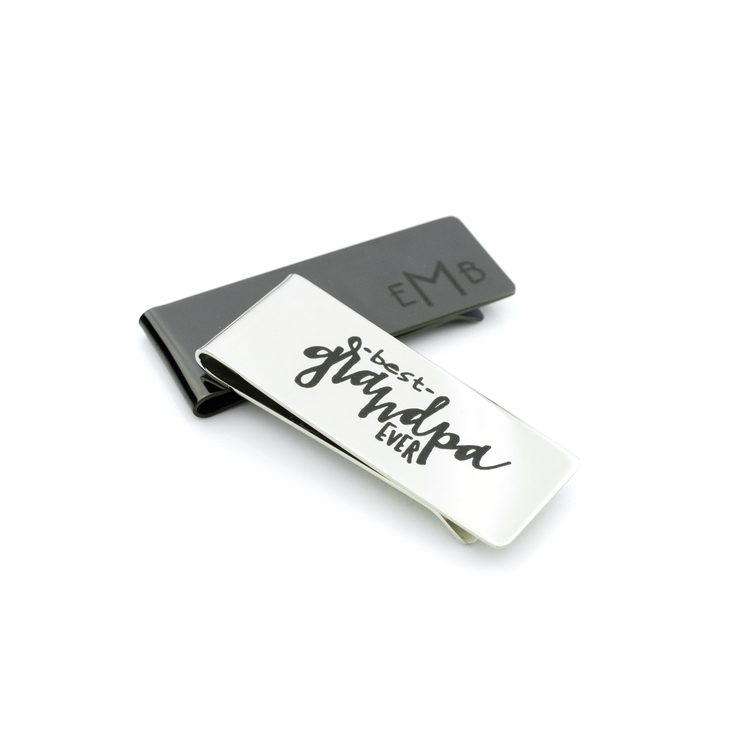 Personalized Sterling Silver good Money Clip with Free Laser Engraving, Moneyclip-DD14