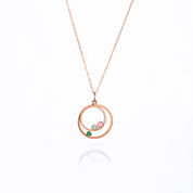 Generational Birthstone Orbit Necklace