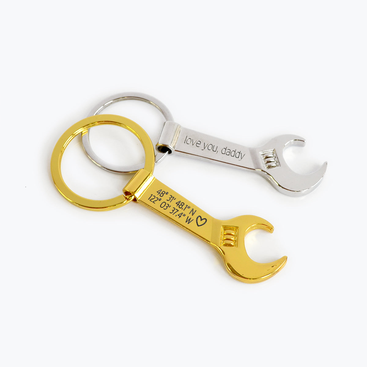 Wrench Bottle Opener Keychain : Handyman Gift